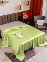 [نعناع] SilkSilky-SA 19Momme غطاء السرير 001