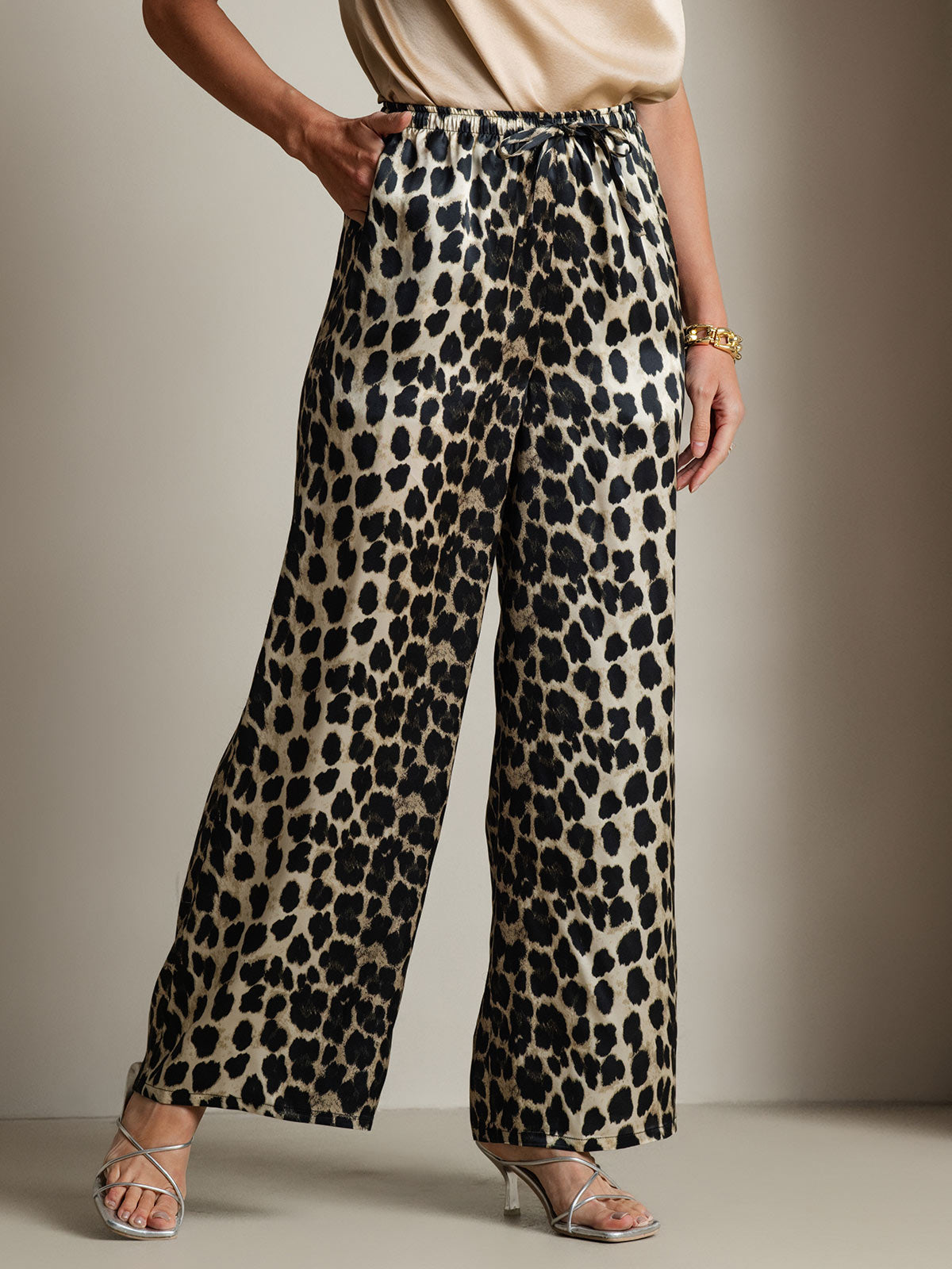 [فهد] SilkSilky-SA الحرير الخالص Womens Pants 004