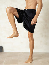 [أسود] SilkSilky-SA Mens Sleep Bottoms 004