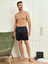 [أسود] SilkSilky-SA Mens Sleep Bottoms 004