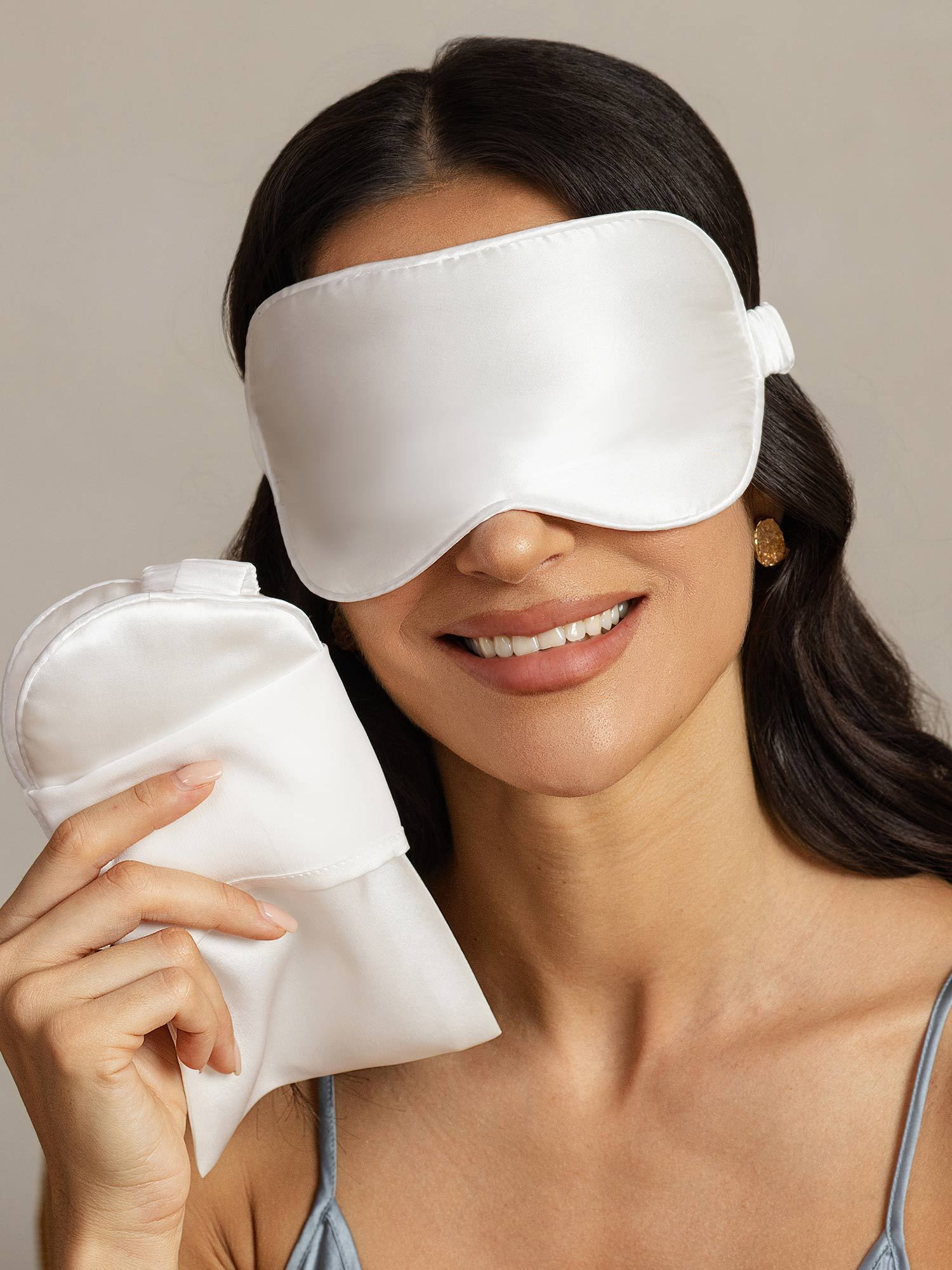 [أبيض] SilkSilky-SA الحرير الخالص Eye Mask 004