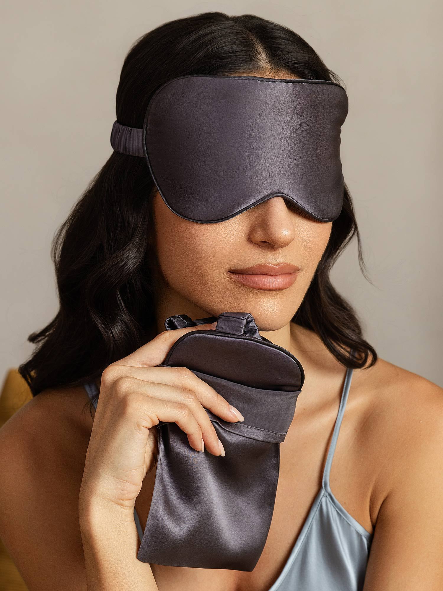 [الرماديالداكن] SilkSilky-SA الحرير الخالص Eye Mask 004