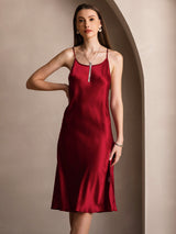 [خمر] SilkSilky-SA Sleeveless فساتين نسائية 006