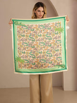 [تمساح رملي] SilkSilky-SA Scarf 005