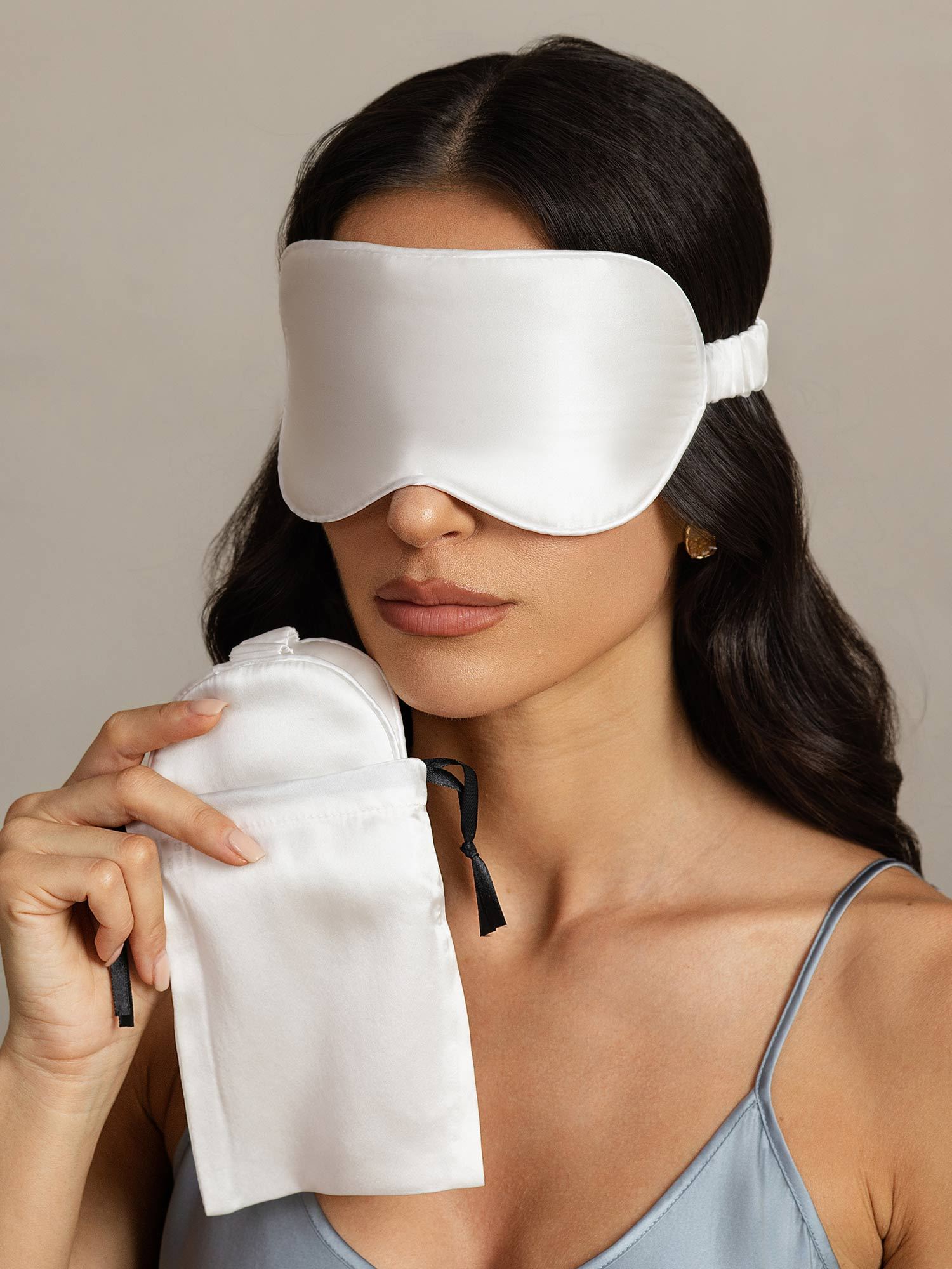 [أبيض] SilkSilky-SA الحرير الخالص Eye Mask 008