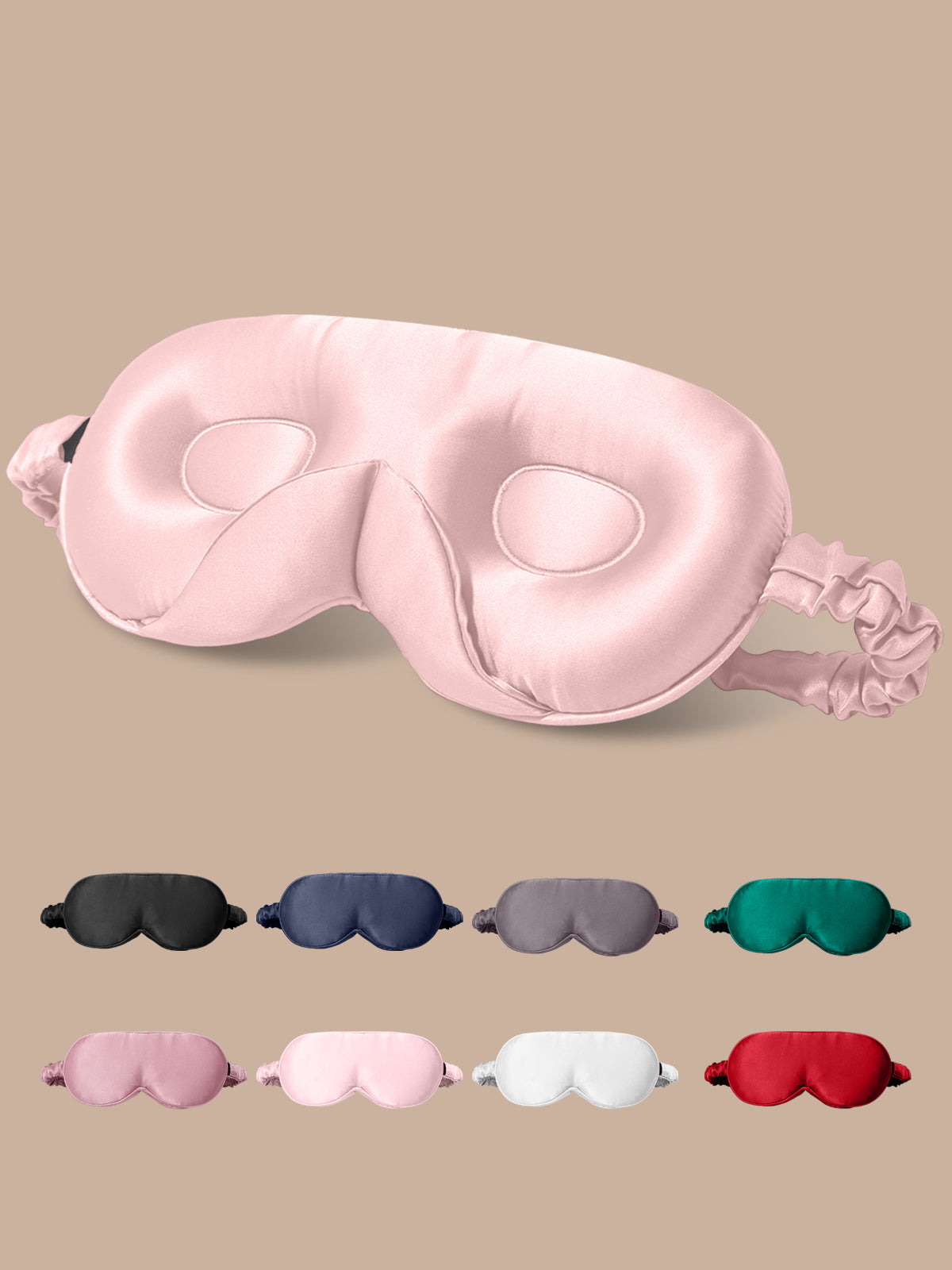 [لون القرنفل] SilkSilky-SA الحرير الخالص Eye Mask 001