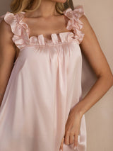 [لون القرنفل] SilkSilky-SA Sleeveless Square Neck باس النوم 003