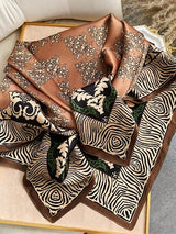 [P074] SilkSilky-SA الحرير الخالص Scarf 002