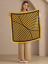 [أقواس صفراء] SilkSilky-SA Scarf 004