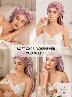 [لون القرنفل] SilkSilky-SA قبعة النوم 006