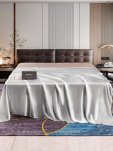 [فضة] SilkSilky-SA 22Momme غطاء السرير 001