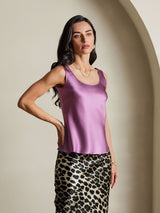 [الأرجواني الداكن] SilkSilky-SA Sleeveless كامي 006