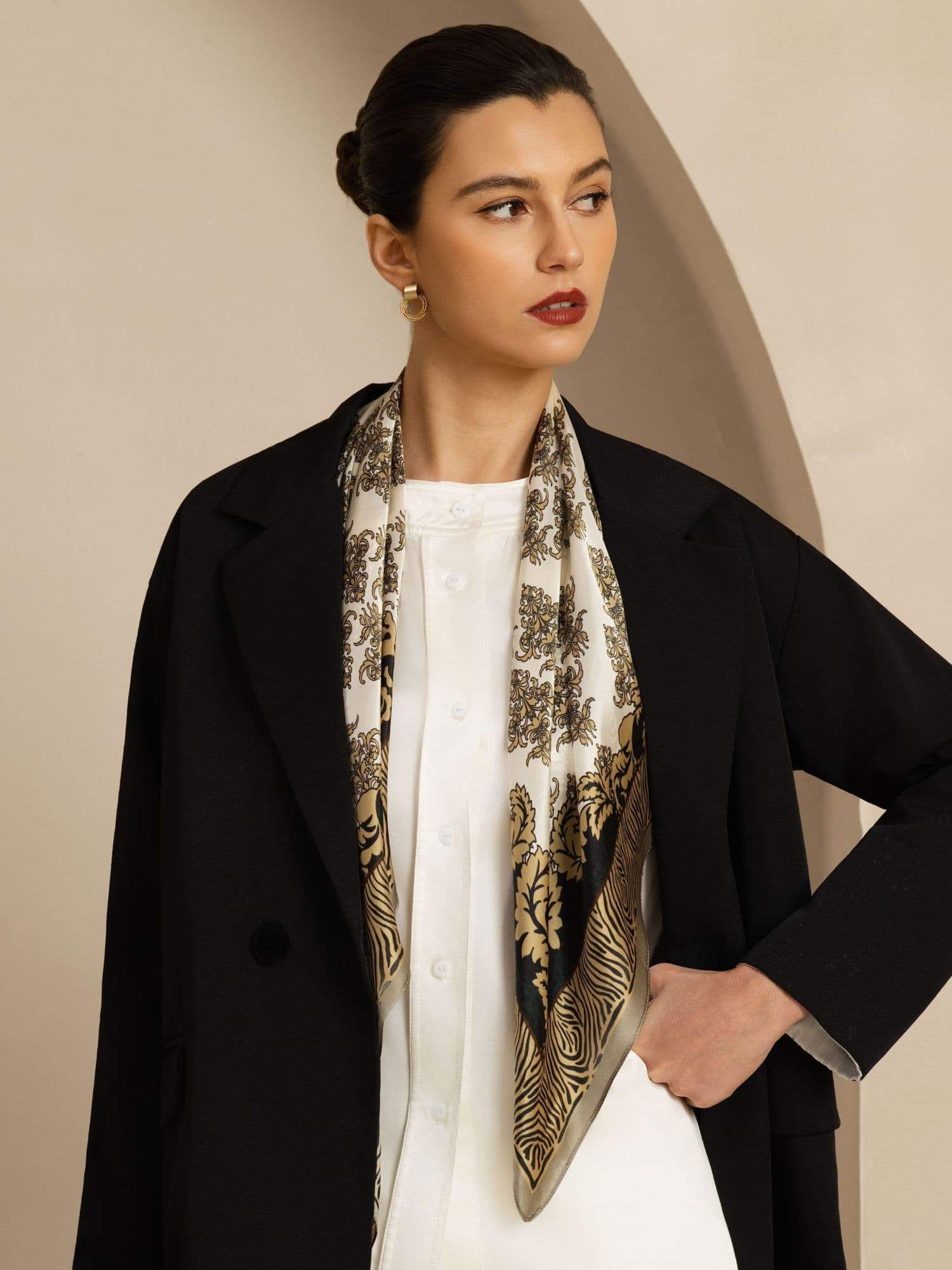 [P109] SilkSilky-SA Pure Silk Scarf 002