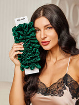 [أخضر غامق] SilkSilky-SA ربطات شعر 002