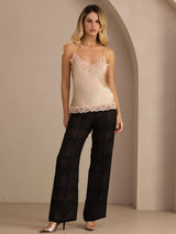 [شامبانيا] SilkSilky-SA Spaghetti Strap V Neck كامي 006