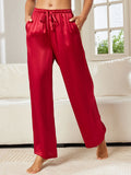 SilkSilky-SA-الحرير-الخالص-Womens-Pants-خمر-006