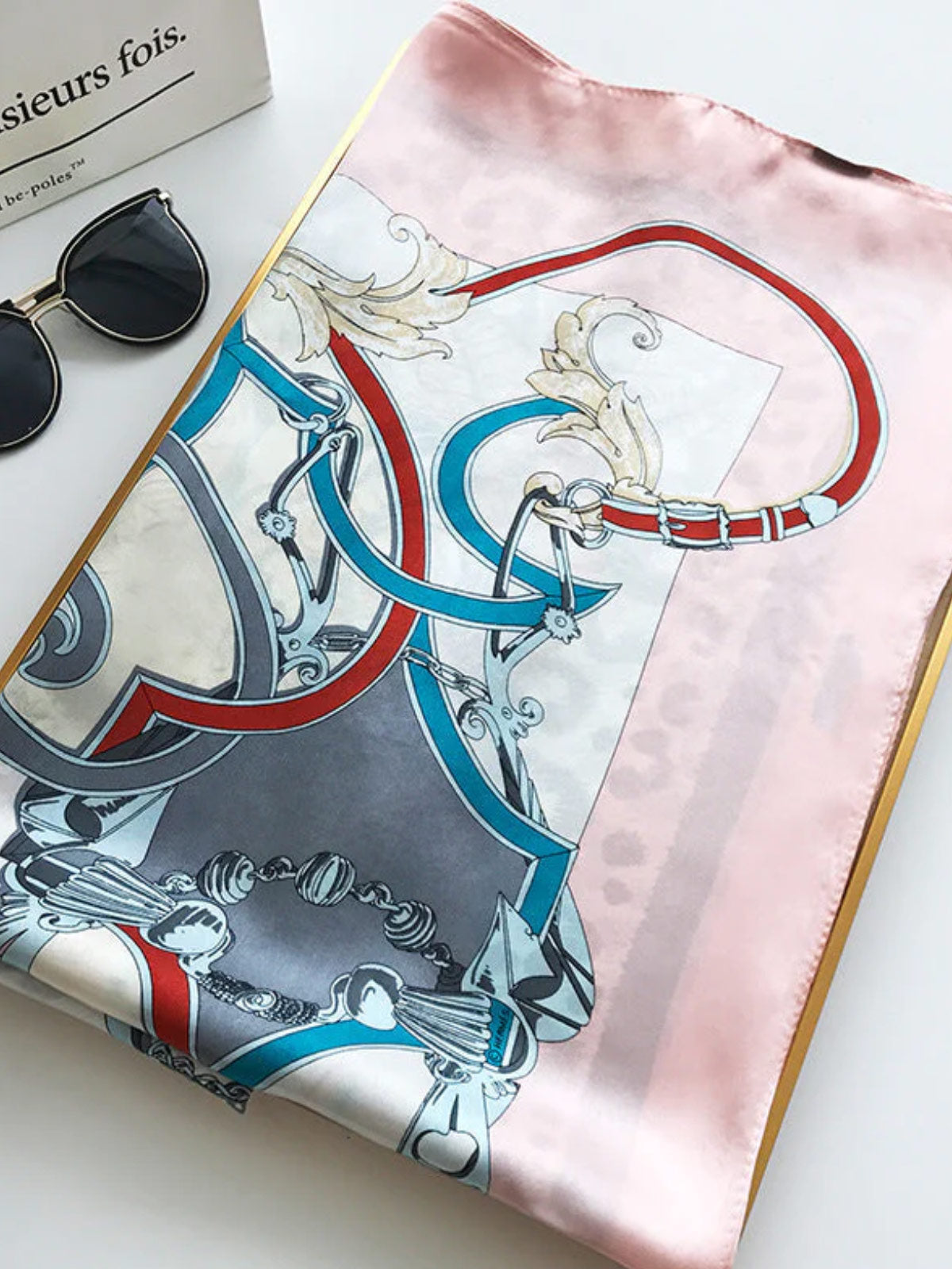 [P015] SilkSilky-SA الحرير الخالص Scarf 002,