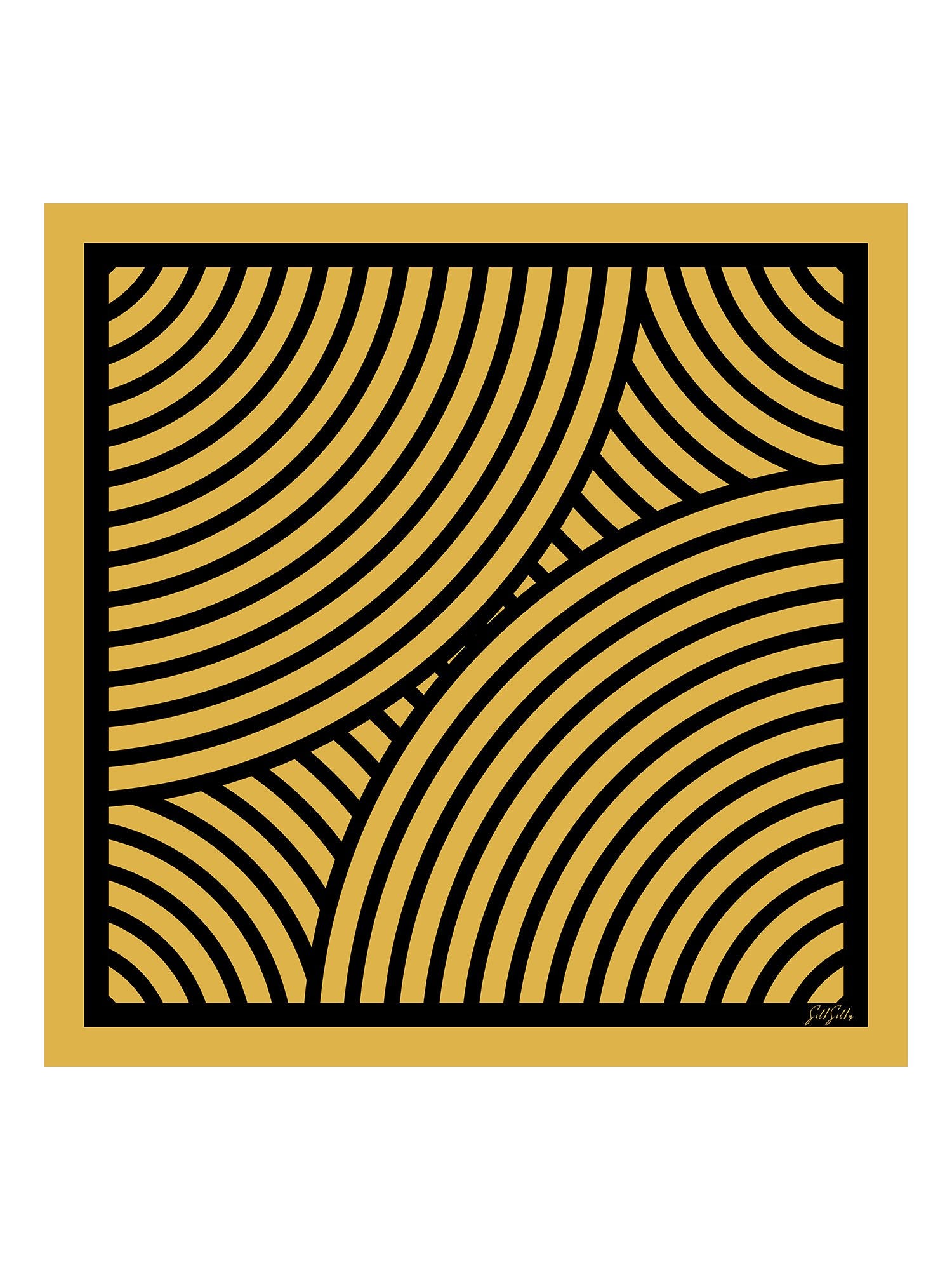 [أقواس صفراء] SilkSilky-SA Scarf 001