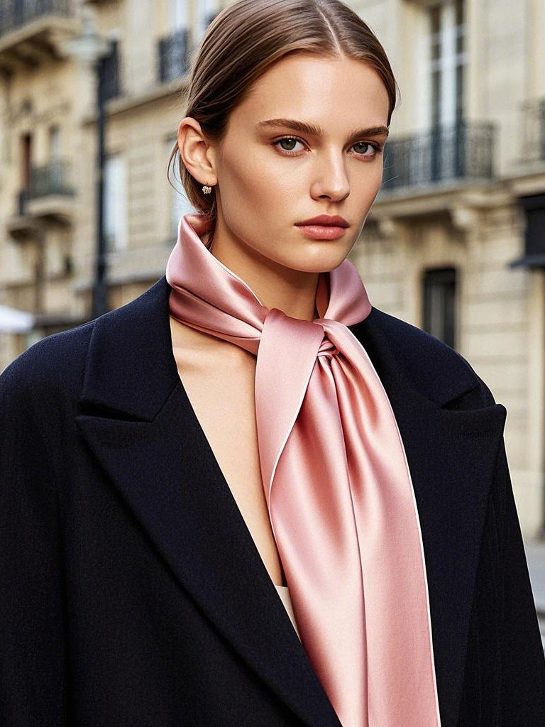 [زهري غامق] SilkSilky-SA وشاح 001