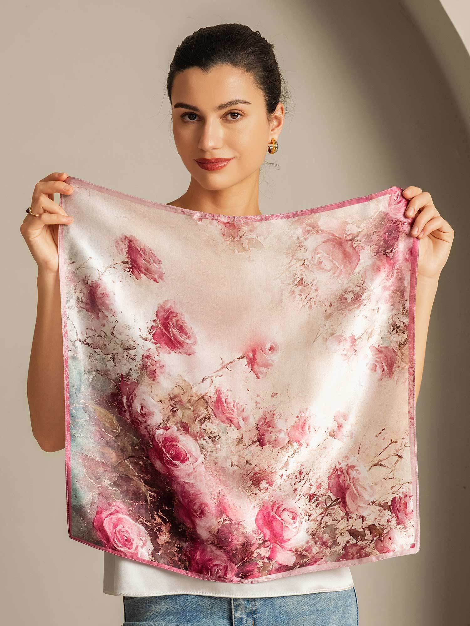 [P103] SilkSilky-SA الحرير الخالص Scarf 006,