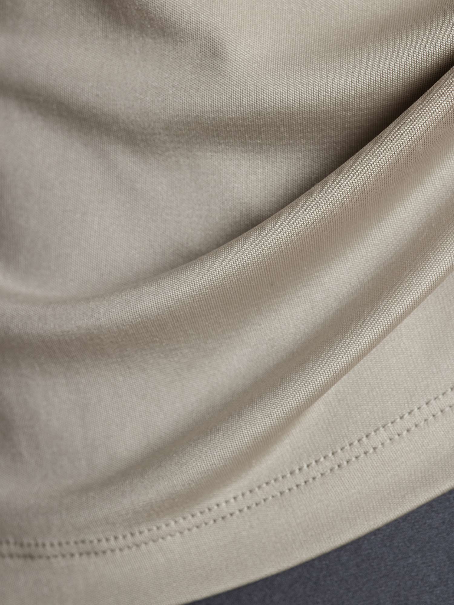 [رمادي] SilkSilky-SA الحرير الخالص Womens T-Shirt 005,