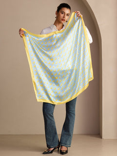 [موز أزرق] SilkSilky-SA Scarf 005