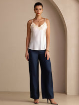[أبيض] SilkSilky-SA Sleeveless V Neck كامي 006