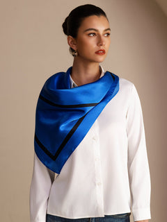 [مربع أزرق] SilkSilky-SA Scarf 002