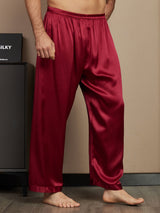 [خمر] SilkSilky-SA الحرير الخالص Mens Sleep Bottoms 004