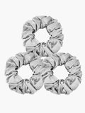 SilkSilky SA 19Momme الحرير الخالص Scrunchie فضة 002