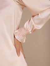 [لون القرنفل] SilkSilky-SA Long Sleeve Split بلوزات نسائية 006