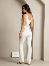 [رمادي فاتح] SilkSilky-SA Sleeveless V Neck كامي 003