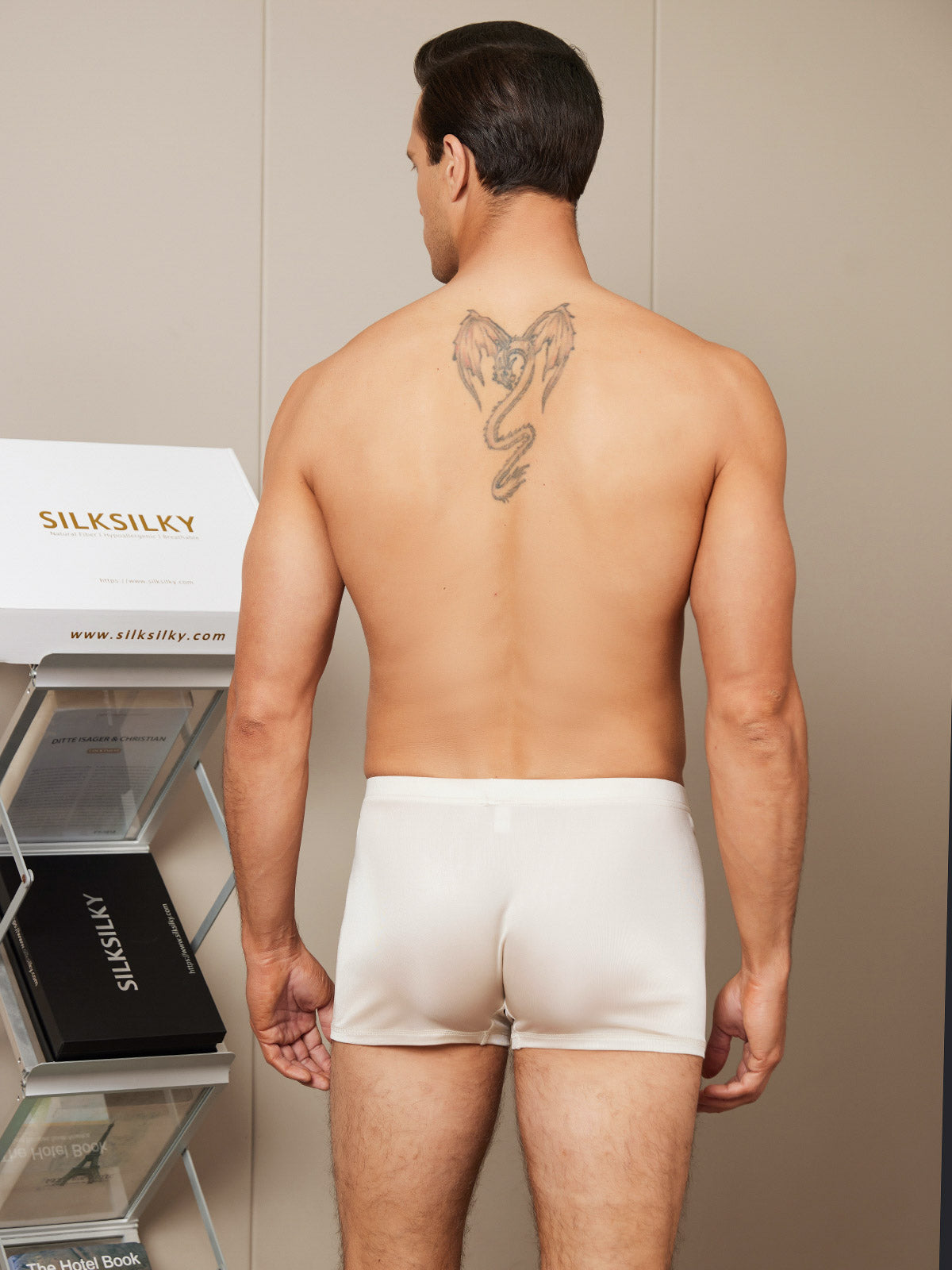 SilkSilky SA محبوك الحرير Mens Underwear اللونالبيج 002