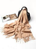 SilkSilky SA صوف Scarf بني 005