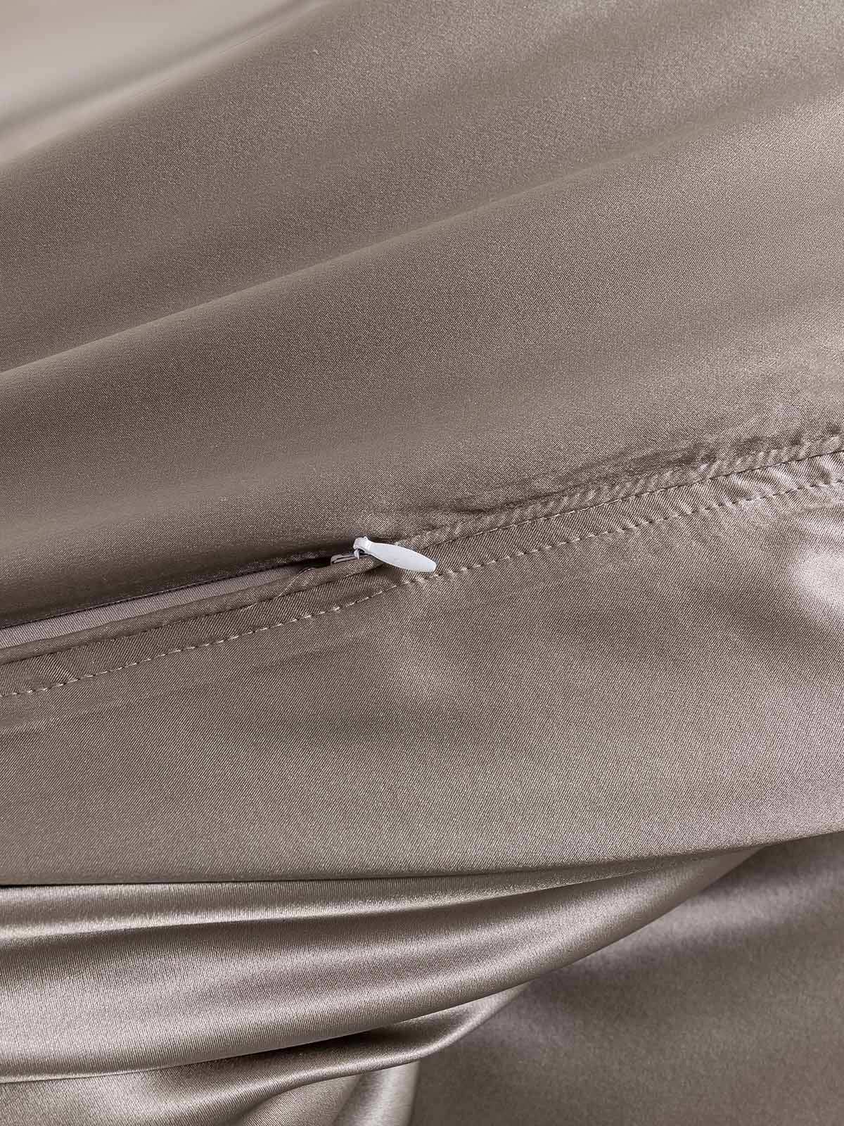 [رمادي] SilkSilky-SA 25Momme مجموعة الفراش 005