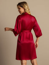 [خمر] SilkSilky-SA 3/4 Sleeve رداء حمام نسائي 002