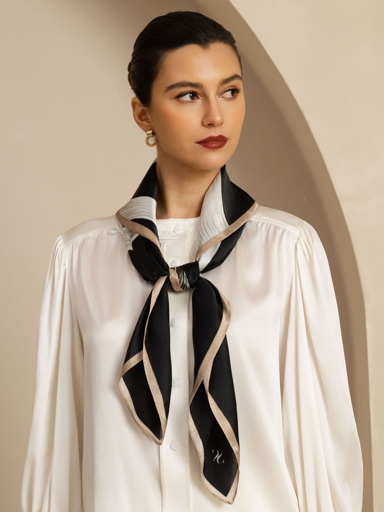 [P106] SilkSilky-SA Pure Silk Scarf 004