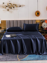 [أزرق غامق] SilkSilky-SA 19Momme Pure Silk Bedding Set 002