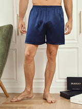 [أزرق غامق] SilkSilky-SA Mens Sleep Bottoms 003