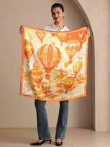 [بالون أصفر] SilkSilky-SA Scarf 005