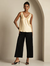 [شامبانيا] SilkSilky-SA Sleeveless V Neck كامي 008