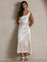 [أبيض] SilkSilky-SA Sleeveless كامي 007