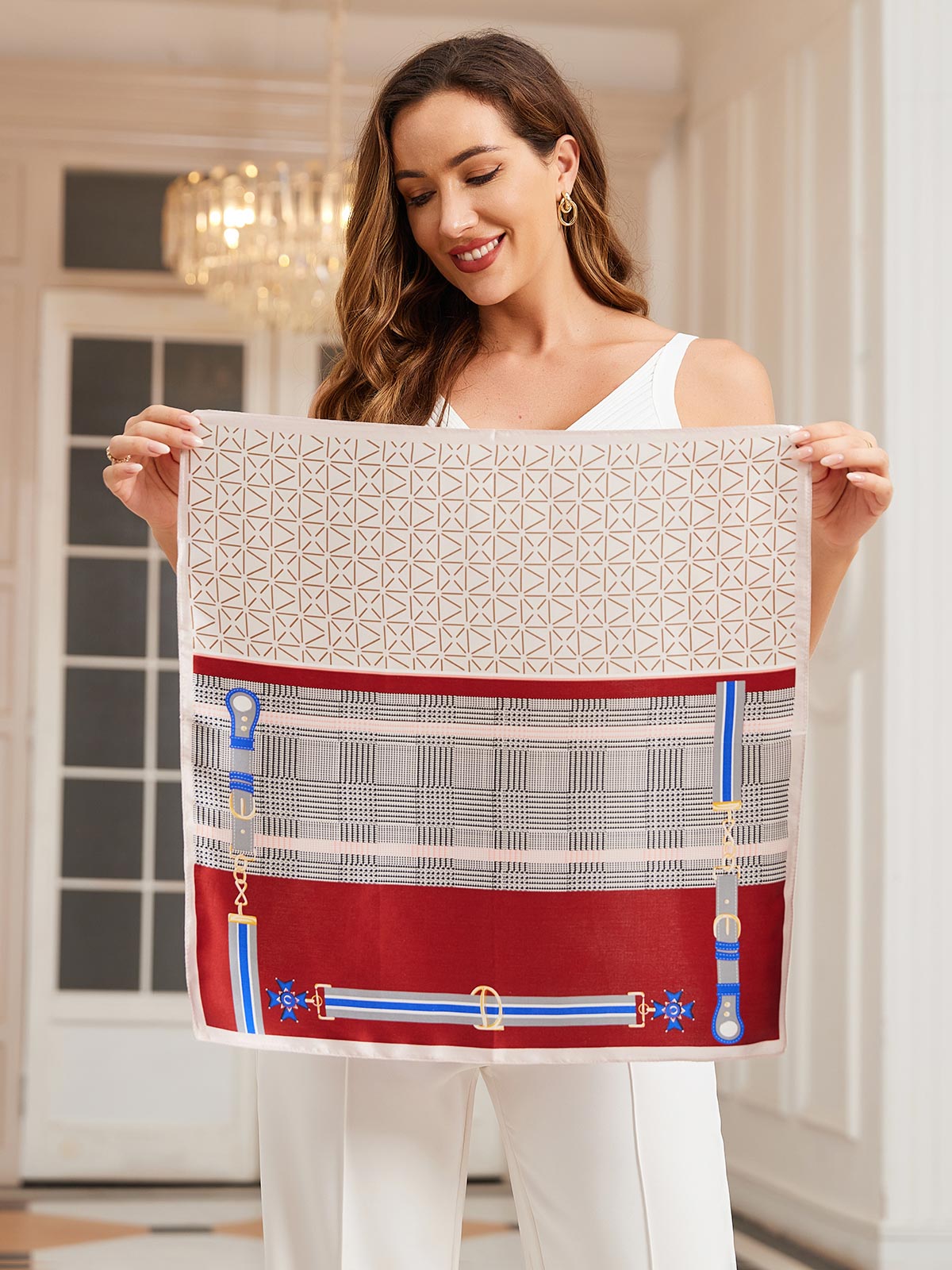 [P037] SilkSilky-SA الحرير الخالص Scarf 004,