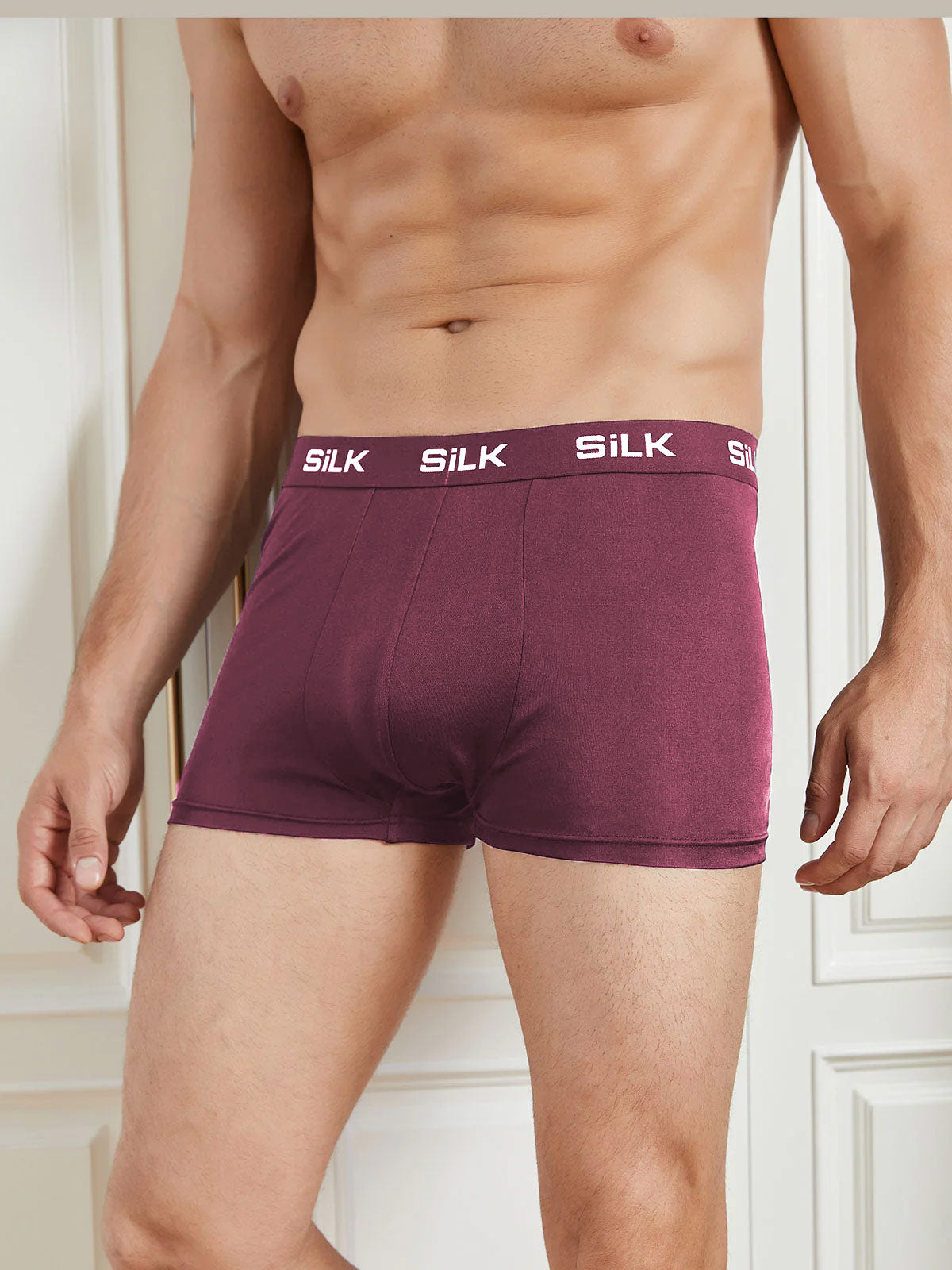 [خمر] SilkSilky-SA الحرير الخالص Mens Underwear 001