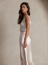 [أبيض] SilkSilky-SA Sleeveless كامي 004