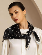 [أسود] SilkSilky-SA Scarf 003