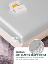 [فضة] SilkSilky-SA 19Momme Pure Silk Bedding Set 004