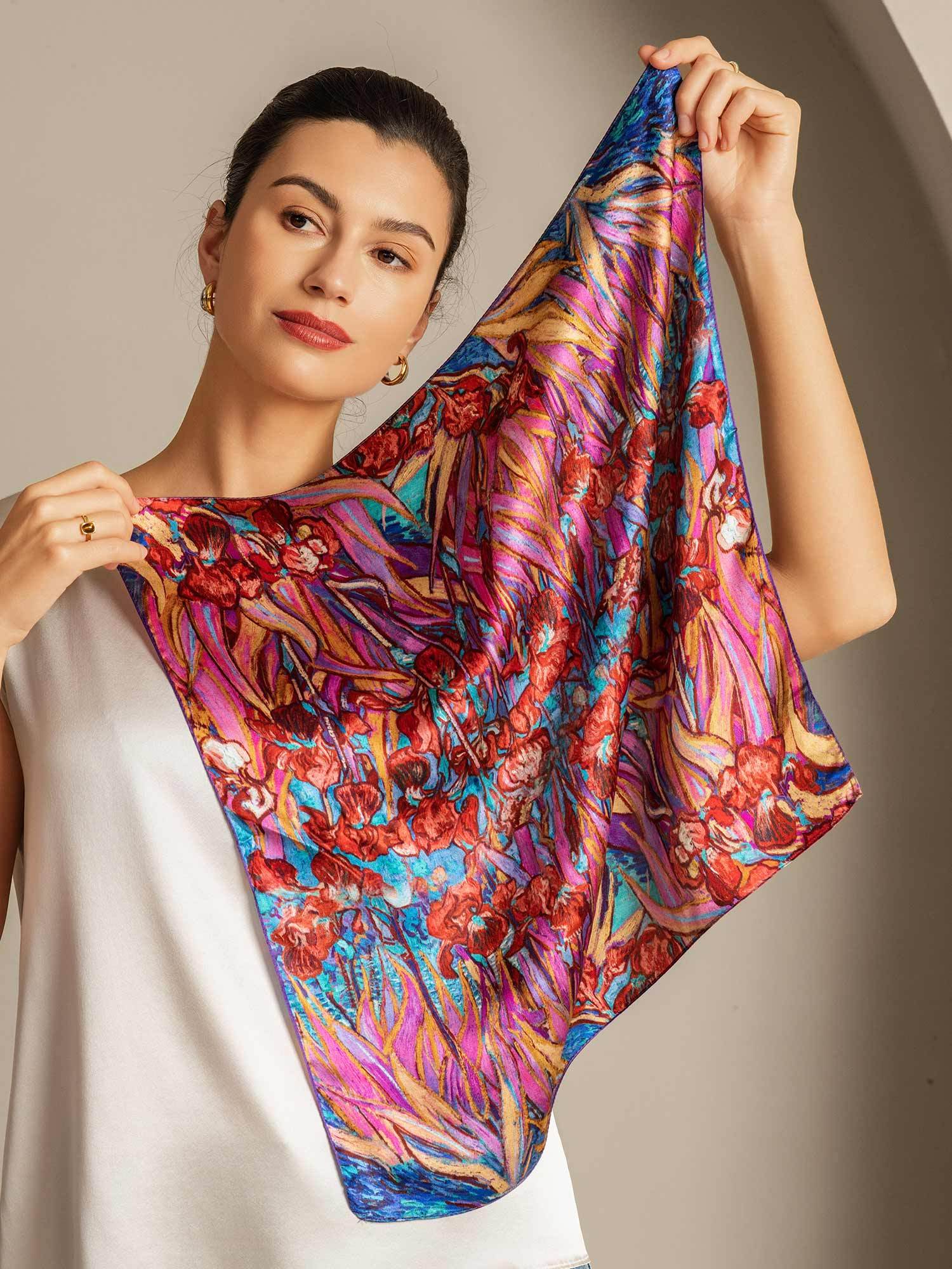 [P095] SilkSilky-SA الحرير الخالص Scarf 005