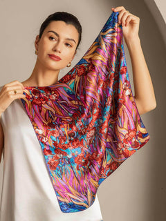 [P095] SilkSilky-SA الحرير الخالص Scarf 005