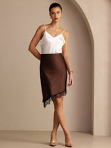 [قهوة] SilkSilky-SA Skirt 005